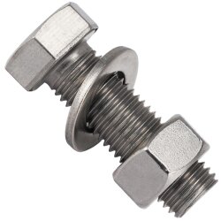 50 Stück Sechskantschrauben M10x45 DIN 933 Edelstahl...