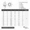 50 St&uuml;ck Sechskantmuttern M10 niedr. Form, selbstsichernd, Polyamidklemmteil DIN 985 Edelstahl A2