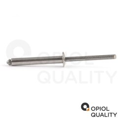 5 Stück Blindniet 5,0 X 10 mm mit Flachkopf DIN 7337 Edelstahl A2