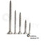 100 Stück Spanplattenschrauben 5 X 30/18 TORX T-25 (Teilgewinde), Senkkopf u. Innensechsrund, Edelstahl A2