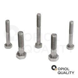 10 Stück Sechskantschrauben M10x80 mit Schaft DIN 931 Edelstahl A2